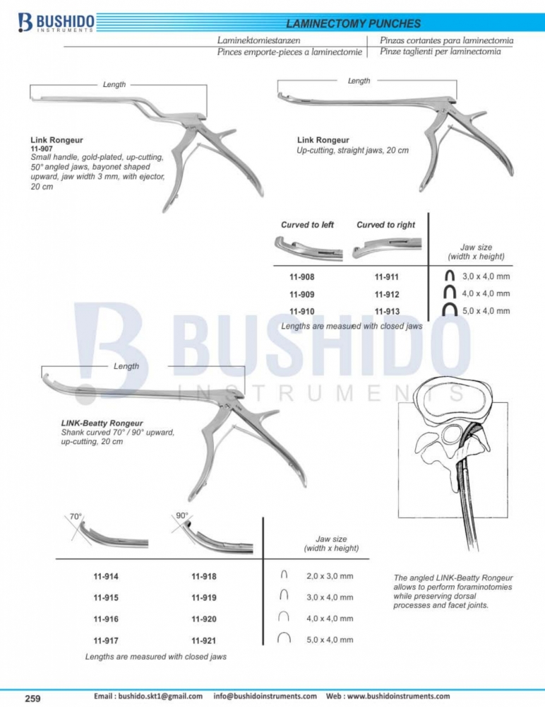 Laminectomy punches
